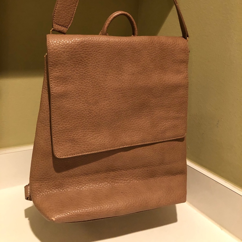 DREAM CONTROL leather backpack /tote. Great for Travel